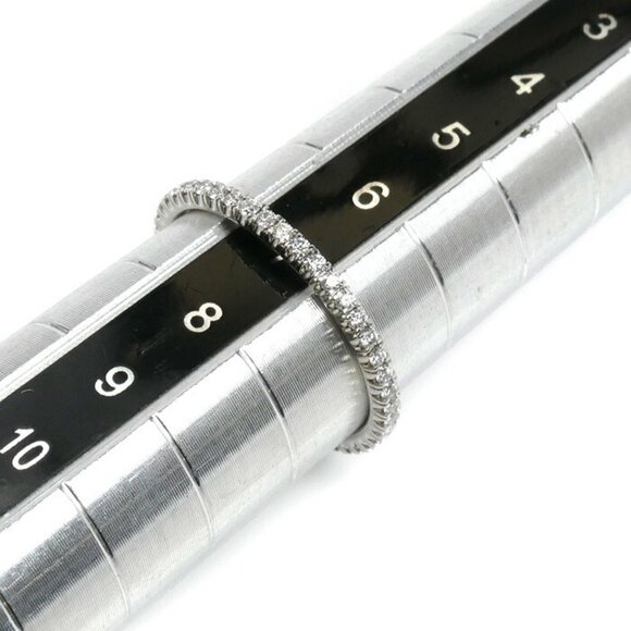 CARTIER 18k White Gold Diamond Ring - Picture 6 of 8